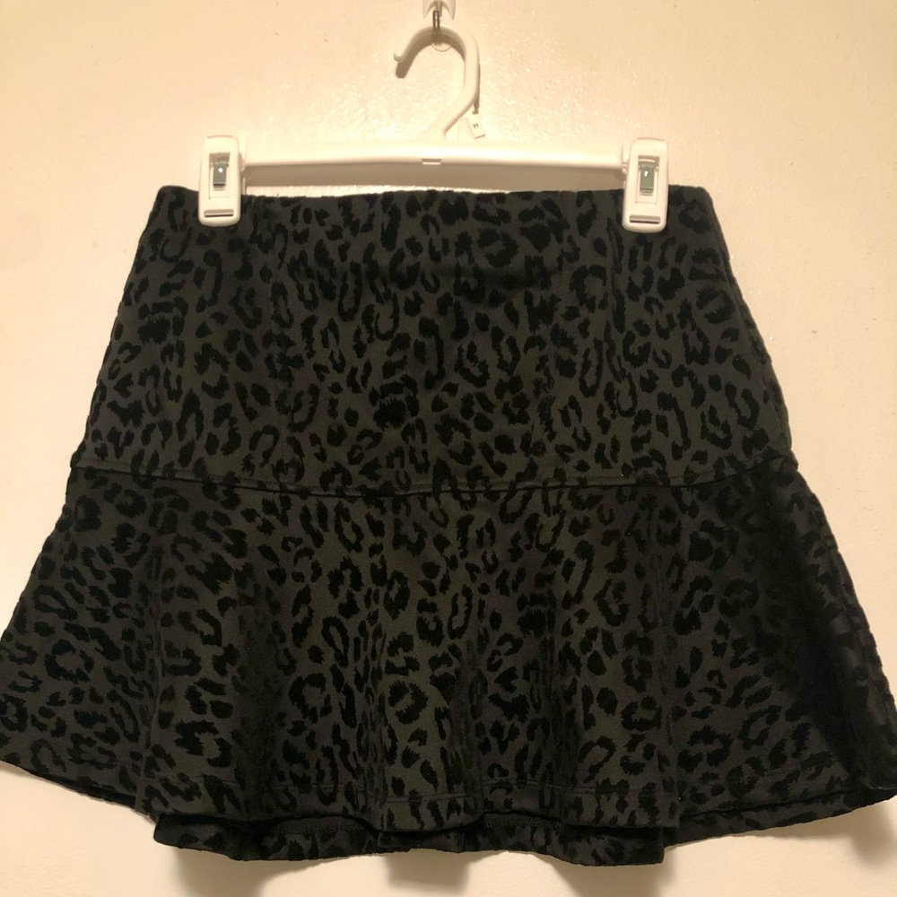 Skater skirt in black print